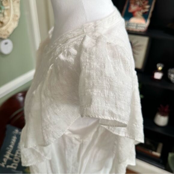 Max Studio Cotton White Dress Size Large NWT - Picture 6 of 11